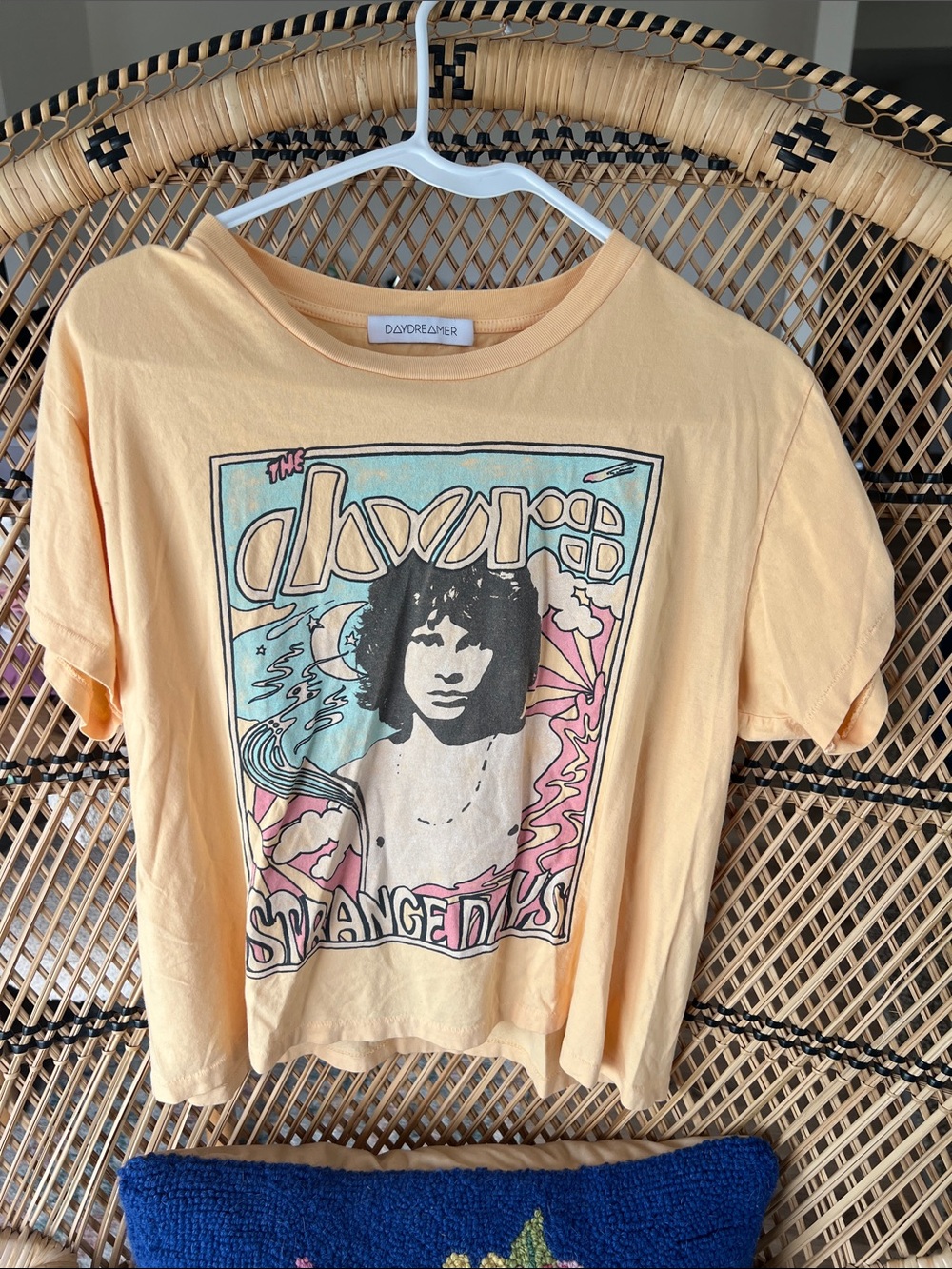 Daydreamer Peach The Doors Graphic Tee with Vintage Band Art
